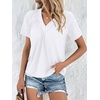 image:imageAUTOMET Womens Tops Short Sleeve V Neck T Shirts 2026 Summer Spring BlousesWhite