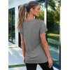 image:imageAUTOMET Womens V Neck Shirts Spring Short Sleeve Summer Tops with PocketsGrey