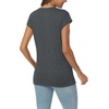 image:imageAUTOMET Womens V Neck T Shirts Cap Sleeve Cap Sleeve Basic TeesBlackgrey