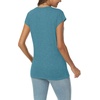 image:imageAUTOMET Womens V Neck T Shirts Cap Sleeve Cap Sleeve Basic TeesBluegreen