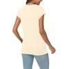 image:imageAUTOMET Womens V Neck T Shirts Cap Sleeve Cap Sleeve Basic TeesCream
