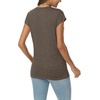 image:imageAUTOMET Womens V Neck T Shirts Cap Sleeve Cap Sleeve Basic TeesDark Coffee