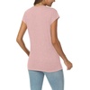 image:imageAUTOMET Womens V Neck T Shirts Cap Sleeve Cap Sleeve Basic TeesLightpink