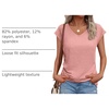 image:imageAUTOMET Womens V Neck T Shirts Cap Sleeve Cap Sleeve Basic TeesPink