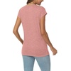 image:imageAUTOMET Womens V Neck T Shirts Cap Sleeve Cap Sleeve Basic TeesPink