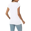 image:imageAUTOMET Womens V Neck T Shirts Cap Sleeve Cap Sleeve Basic TeesWhite