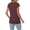 image:imageAUTOMET Womens V Neck T Shirts Cap Sleeve Cap Sleeve Basic TeesWinered