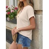 image:imageAUTOMET Womens Waffle Knit Henley Tops for Summer Daily Wear Dressy Casual OfficeApricot