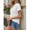 image:imageAUTOMET Womens Waffle Knit Henley Tops for Summer Daily Wear Dressy Casual OfficeWhite