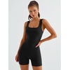 image:imageAUTOMET Womens Workout Romper Flattering Shaping Jumpsuit for Summer 2026Black