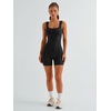 image:imageAUTOMET Womens Workout Romper Flattering Shaping Jumpsuit for Summer 2026Black
