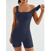 image:imageAUTOMET Womens Workout Romper Flattering Shaping Jumpsuit for Summer 2026Navy