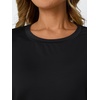 image:imageAUTOMET Womens Workout Shirts Short Sleeve Tops for Running Hiking Gym AthleticBlack