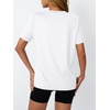 image:imageAUTOMET Womens Workout Shirts Short Sleeve Tops for Running Hiking Gym AthleticWhite