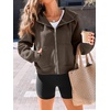 image:imageAUTOMET Womens Zip Up Hoodies Fleece Jackets 2026 Oversized SweatshirtsCoffee
