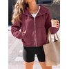 image:imageAUTOMET Womens Zip Up Hoodies Fleece Jackets 2026 Oversized SweatshirtsWinered