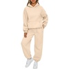 image:imageAUTOMET Womens 2 Piece Lounge Sweat Sets Fall Fashion Matching SweatsuitsApricot