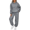 image:imageAUTOMET Womens 2 Piece Lounge Sweat Sets Fall Fashion Matching SweatsuitsDarkgrey