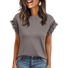 image:imageAUTOMET Womens Business Casual Cute Trendy TopsCoffeegrey