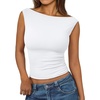 image:imageAUTOMET Womens Going Out Tank Tops Sleeveless Summer 2026 Trendy Cute Shirts Boat Neck Basic Y2K Fashion Outfits ClothesWhite