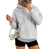 image:imageAUTOMET Womens Hoodies Sweatshirts Pullover Sweaters Casual Comfy Tops Trendy Fall Outfits Winter Clothes 2026Grey