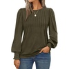 image:imageAUTOMET Womens Long Sleeve Shirts Fall Blouses Tops Business Casual OutfitsArmy Green