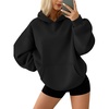 image:imageAUTOMET Womens Oversized Fleece Hoodies Pullover Sweatshirts Fall ClothesBlack