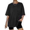 image:imageAUTOMET Womens Oversized T Shirts Workout Plus Size Short Sleeve Tops Casual Loose Basic Tees Summer Trendy Outfits 2026Black