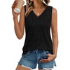 image:imageAUTOMET Womens Tank Tops Summer Sleeveless Shirts Spring 2026 V Neck Loose Fit Casual Clothes Trendy Fashion OutfitsBlack