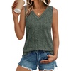 image:imageAUTOMET Womens Tank Tops Summer Sleeveless Shirts Spring 2026 V Neck Loose Fit Casual Clothes Trendy Fashion OutfitsGreen