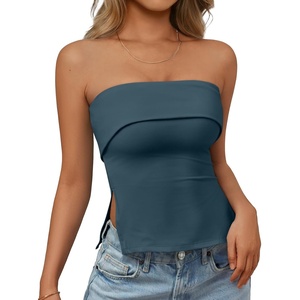 image:imageAUTOMET Going Out Tube Tops for Women 2026 Trendy Summer Off Shoulder Backless Cute Work Shirts Vacation Top Y2k OutfitsHaze Blue