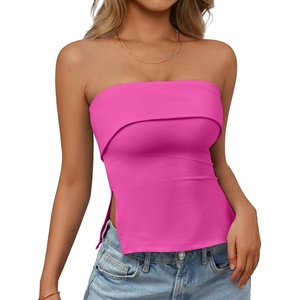 image:imageAUTOMET Going Out Tube Tops for Women 2026 Trendy Summer Off Shoulder Backless Cute Work Shirts Vacation Top Y2k OutfitsHot Pink
