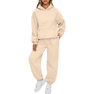 image:imageAUTOMET Womens 2 Piece Lounge Sweat Sets Fall Fashion Matching SweatsuitsApricot