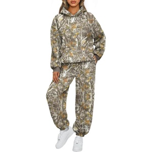 image:imageAUTOMET Womens 2 Piece Lounge Sweat Sets Fall Fashion Matching SweatsuitsCamobrown