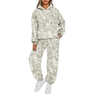 image:imageAUTOMET Womens 2 Piece Lounge Sweat Sets Fall Fashion Matching SweatsuitsCamolgreen