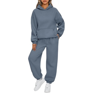 image:imageAUTOMET Womens 2 Piece Lounge Sweat Sets Fall Fashion Matching SweatsuitsDustyblue