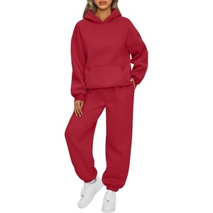 image:imageAUTOMET Womens 2 Piece Lounge Sweat Sets Fall Fashion Matching SweatsuitsFloralred