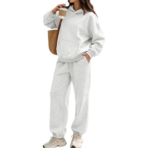 image:imageAUTOMET Womens 2 Piece Lounge Sweat Sets Fall Fashion Matching SweatsuitsGrey