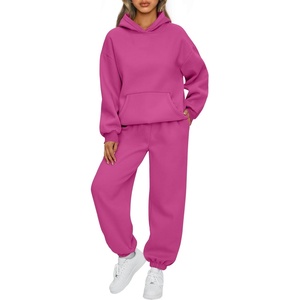 image:imageAUTOMET Womens 2 Piece Lounge Sweat Sets Fall Fashion Matching SweatsuitsHotpink