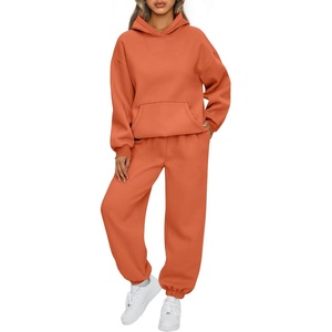 image:imageAUTOMET Womens 2 Piece Lounge Sweat Sets Fall Fashion Matching SweatsuitsOrange