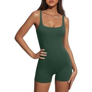 image:imageAUTOMET Womens Flattering Shaping Jumpsuit Romper for Summer 2026Dark Green