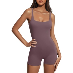 image:imageAUTOMET Womens Flattering Shaping Jumpsuit Romper for Summer 2026Nutmeg