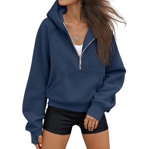 image:imageAUTOMET Womens Hoodies Half Zip Up Casual Comfort Fall Clothes 2026Navyblue