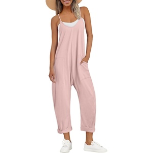 image:imageAUTOMET Womens Jumpsuits Casual Summer Romper Beach Vacation Outfits 2026Dark Pink