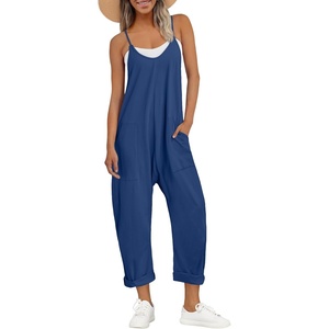 image:imageAUTOMET Womens Jumpsuits Casual Summer Romper Beach Vacation Outfits 2026Darkblue