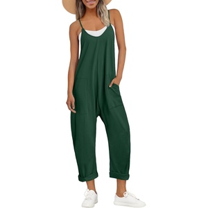 image:imageAUTOMET Womens Jumpsuits Casual Summer Romper Beach Vacation Outfits 2026Darkgreen