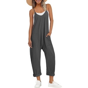 image:imageAUTOMET Womens Jumpsuits Casual Summer Romper Beach Vacation Outfits 2026Darkgrey
