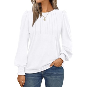 image:imageAUTOMET Womens Long Sleeve Shirts Fall Blouses Tops Business Casual OutfitsWhite