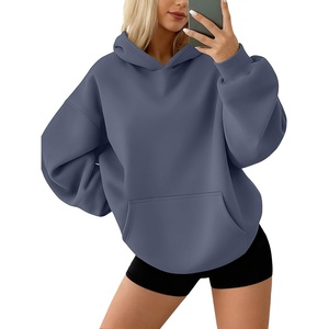 image:imageAUTOMET Womens Oversized Fleece Hoodies Pullover Sweatshirts Fall ClothesDustyblue