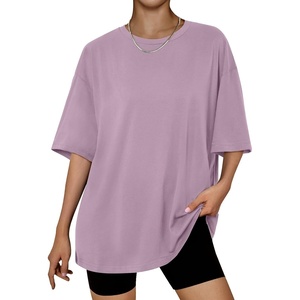 image:imageAUTOMET Womens Oversized T Shirts Workout Plus Size Short Sleeve Tops Casual Loose Basic Tees Summer Trendy Outfits 2026Darkpink